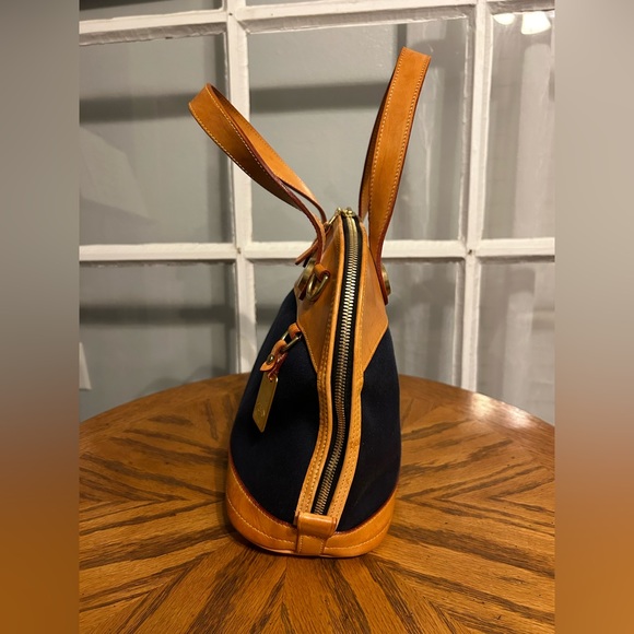 Dooney & Bourke Navy Canvas Satchel/Bag - Picture 9 of 11